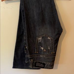 Distressed Guess Jeans size 28.  Boot cut.